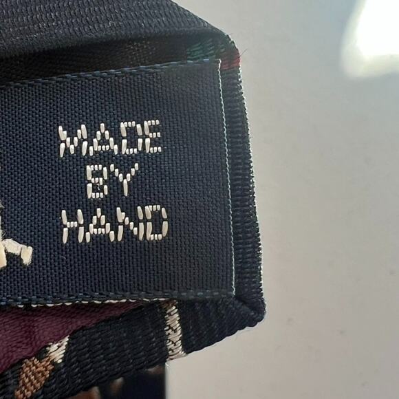 Polo Ralph Lauren Necktie Polo Equestrian Sport 100% Silk Handmade In USA Vtg - Picture 6 of 10